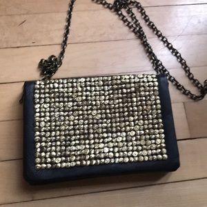 Faux leather cross body purse